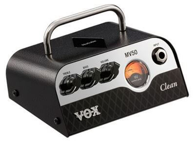 新しい小型真空管 Nutube 搭載の小さなアンプヘッド VOX MV50 | エレキ