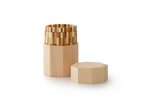 寄木芯八角茶筒 | 小林 じゅんの | 手神（てがみ）