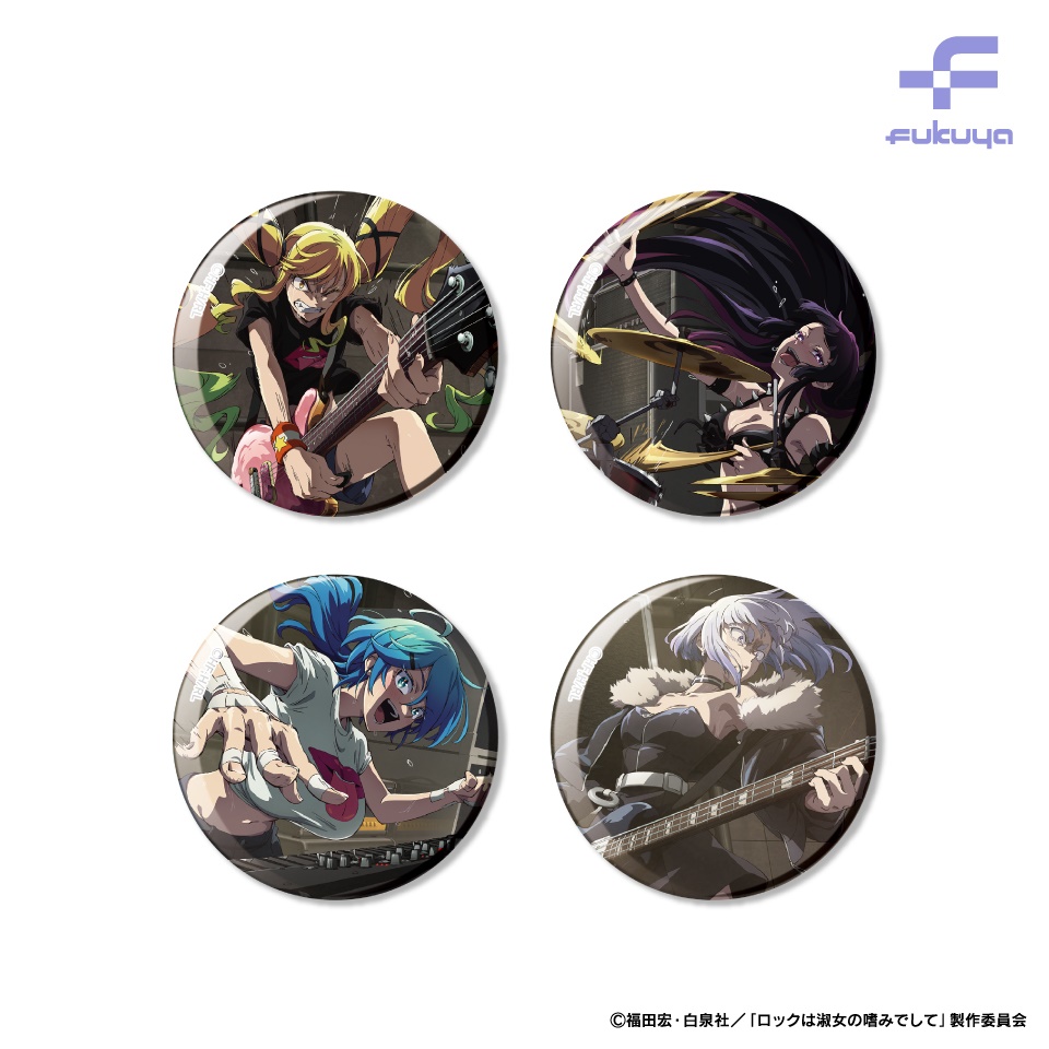 ロックは淑女の嗜みでして 院瀬見ティナ 缶バッジ 48個セット ロック