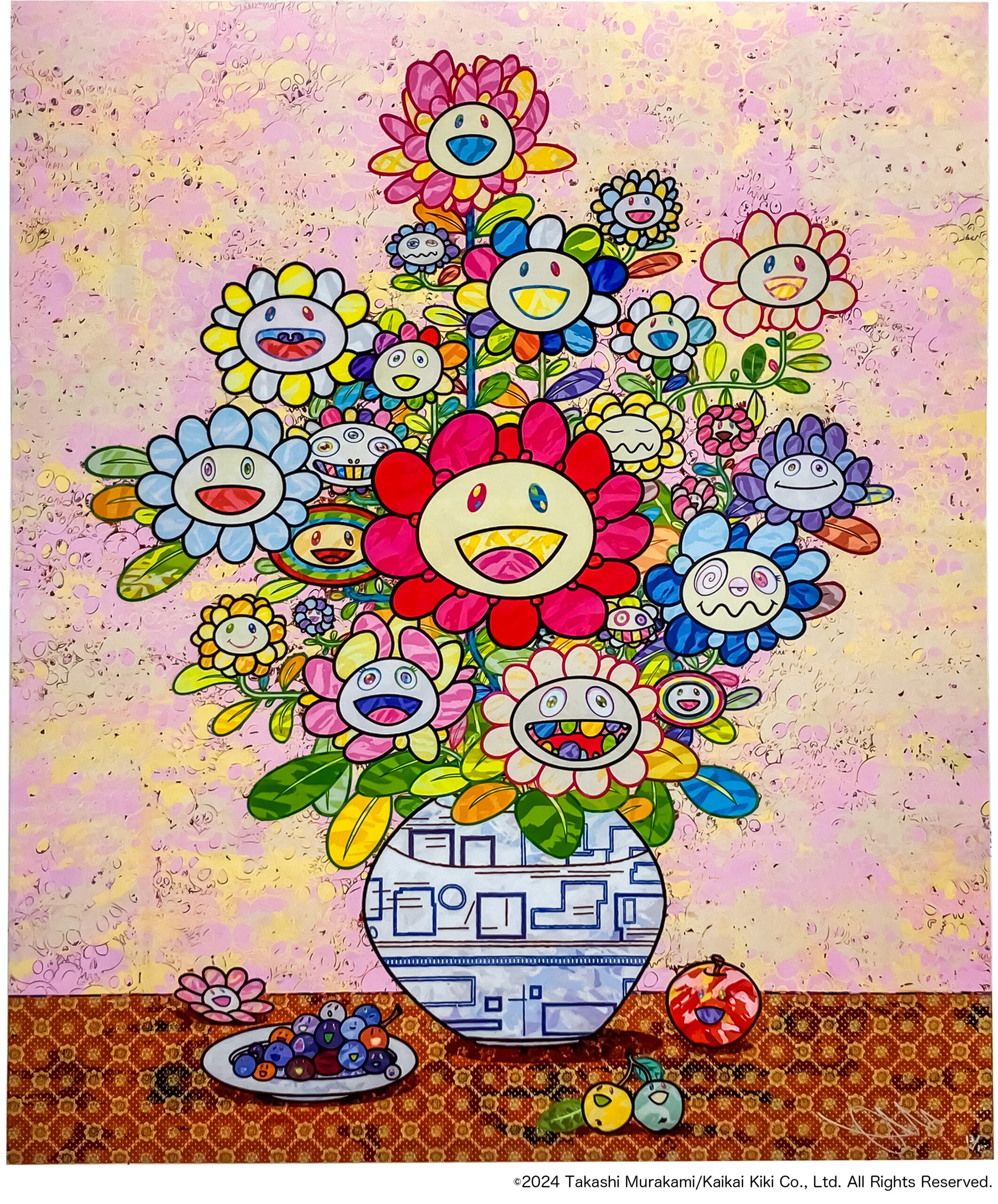 村上隆 版画 ピンキーちゃん 村上隆 版画 ピンキーちゃん お花