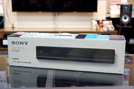 レビュー】サブウーファー内蔵サウンドバー『HT-S200F』店頭展示