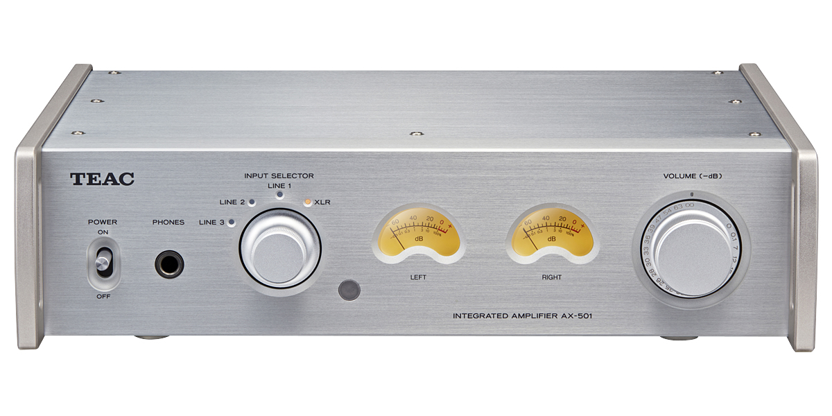 TEAC AX-501 プリメインアンプ XLRバランス入力装備 、リモコン付き AX