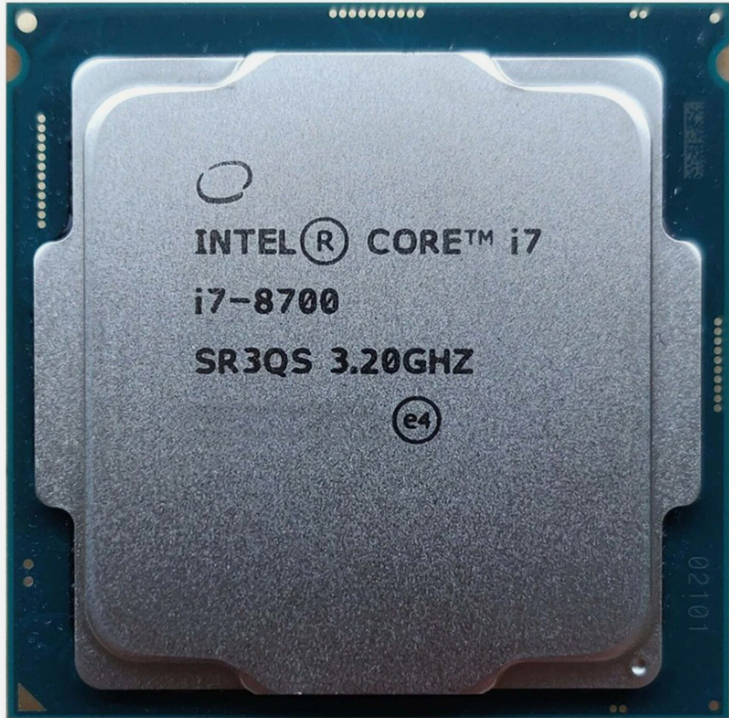 Intel Core i7-8700 6 Cores 3.2GHz 12MB 8 GT/s 65W LGA 1151 CPU