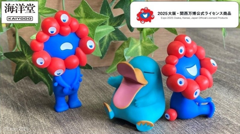 万博会場限定！JR西日本×海洋堂 “ミャクミャク”と”カモノハシのイコ