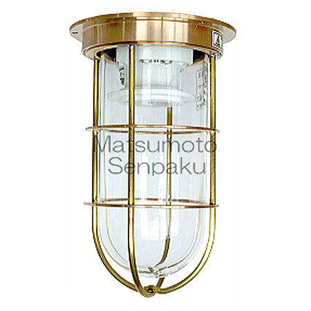 松本船舶電気 マリンランプ レトロ 100V LED電球 2号フランジ 真鍮