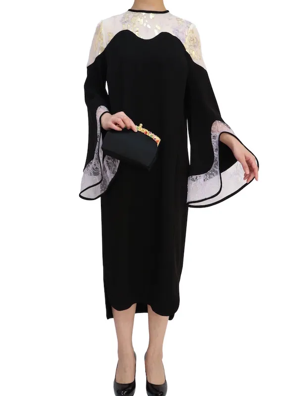 mame kurogouchi シルクレースカフIラインドレス