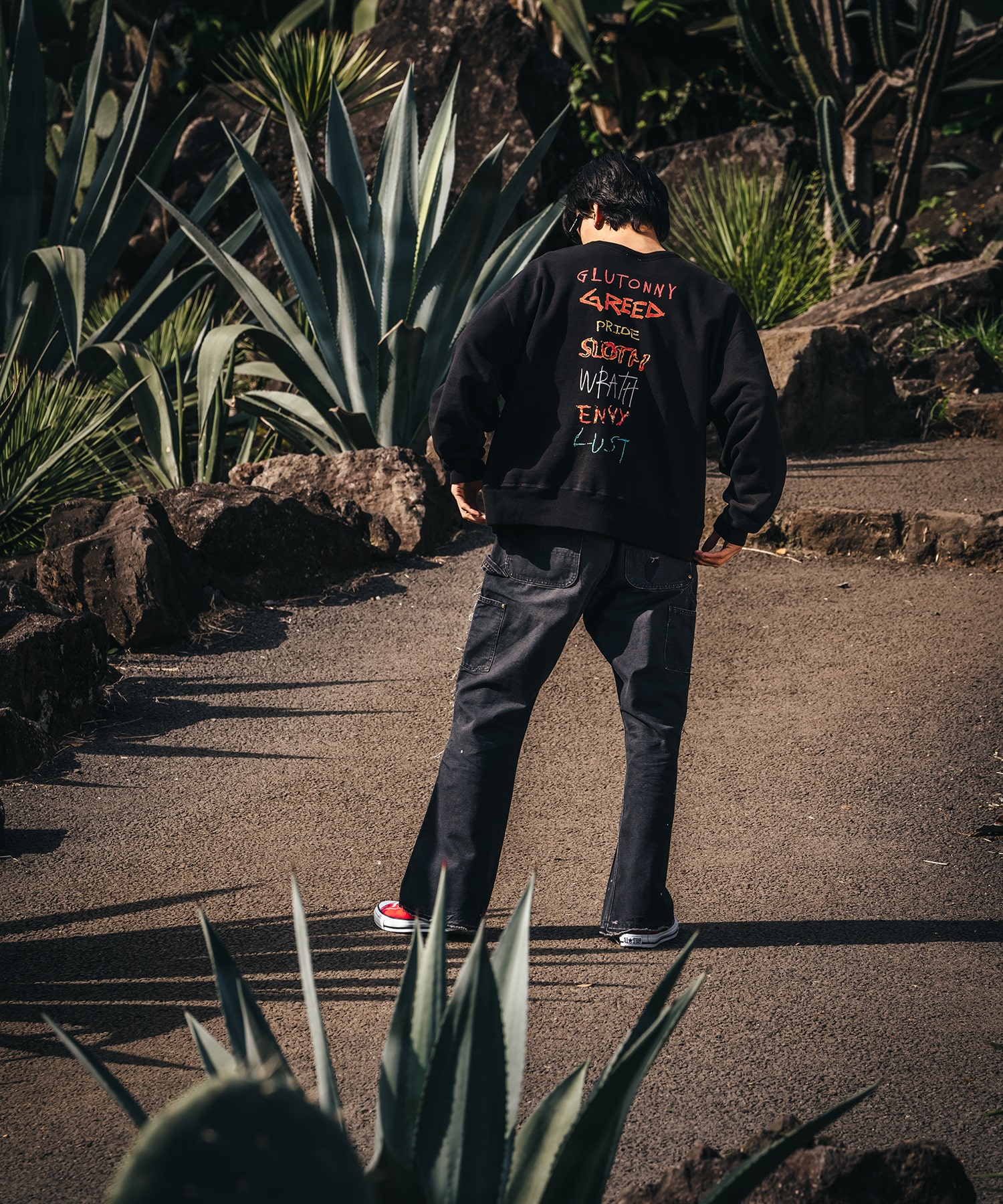 SM-HR8-0000-044/CRW-N SWT/7 DEADLY(L BLACK): SAINT MXXXXXX: MENS