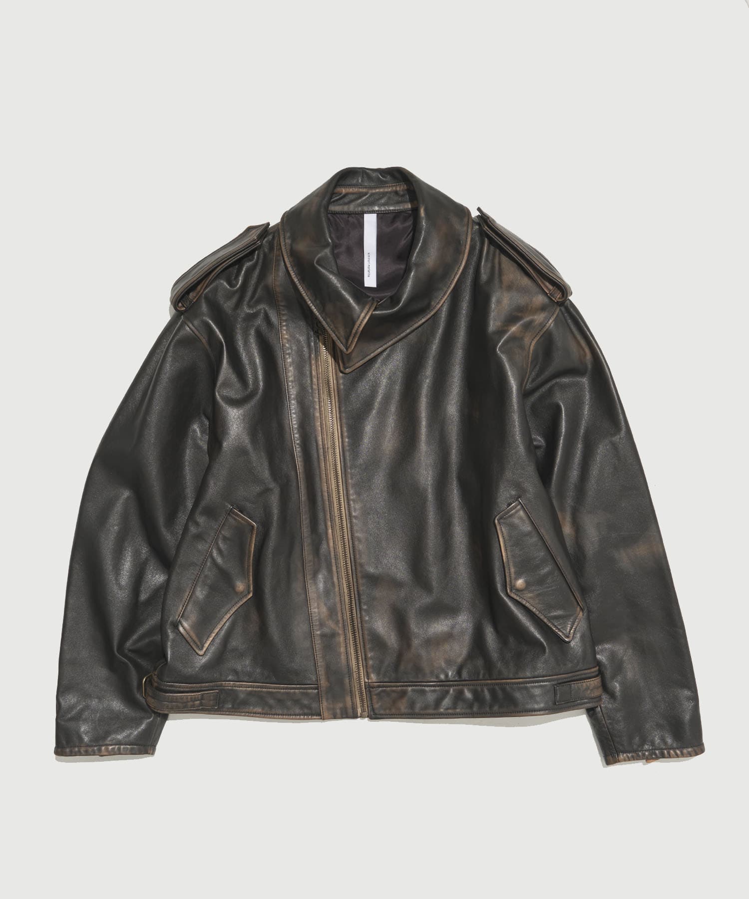 Horse leather riders jacket | kiminori morishita