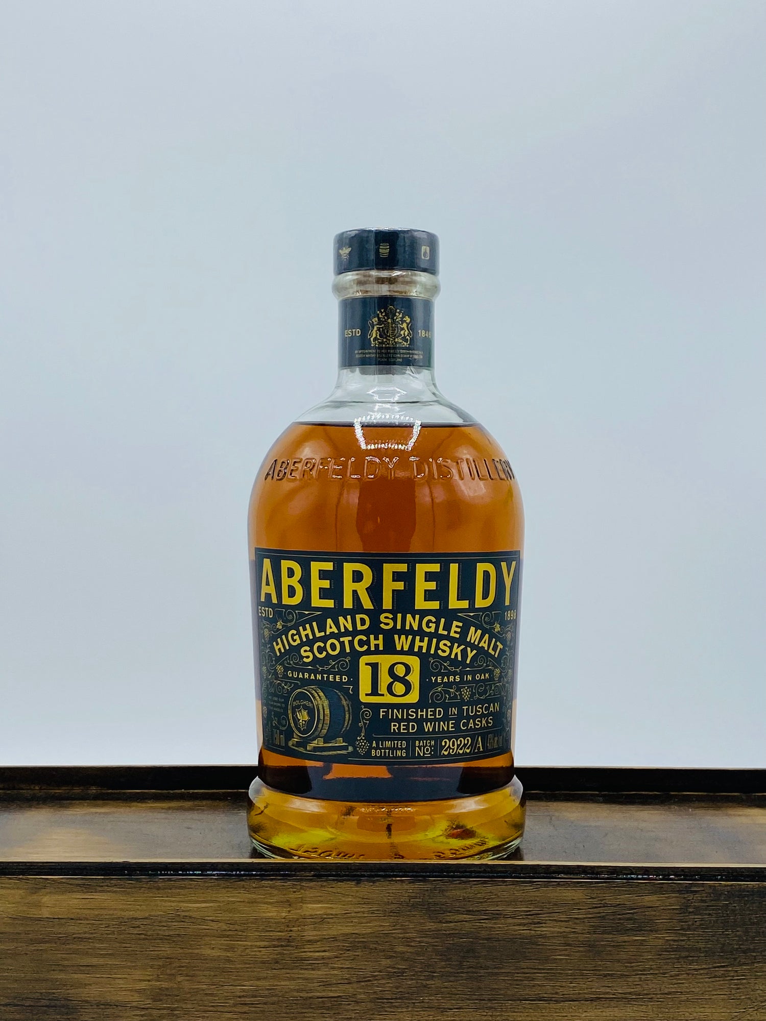 Aberfeldy 18 Year Tuscan Cask Finish Highland Single Malt Scotch Whisk