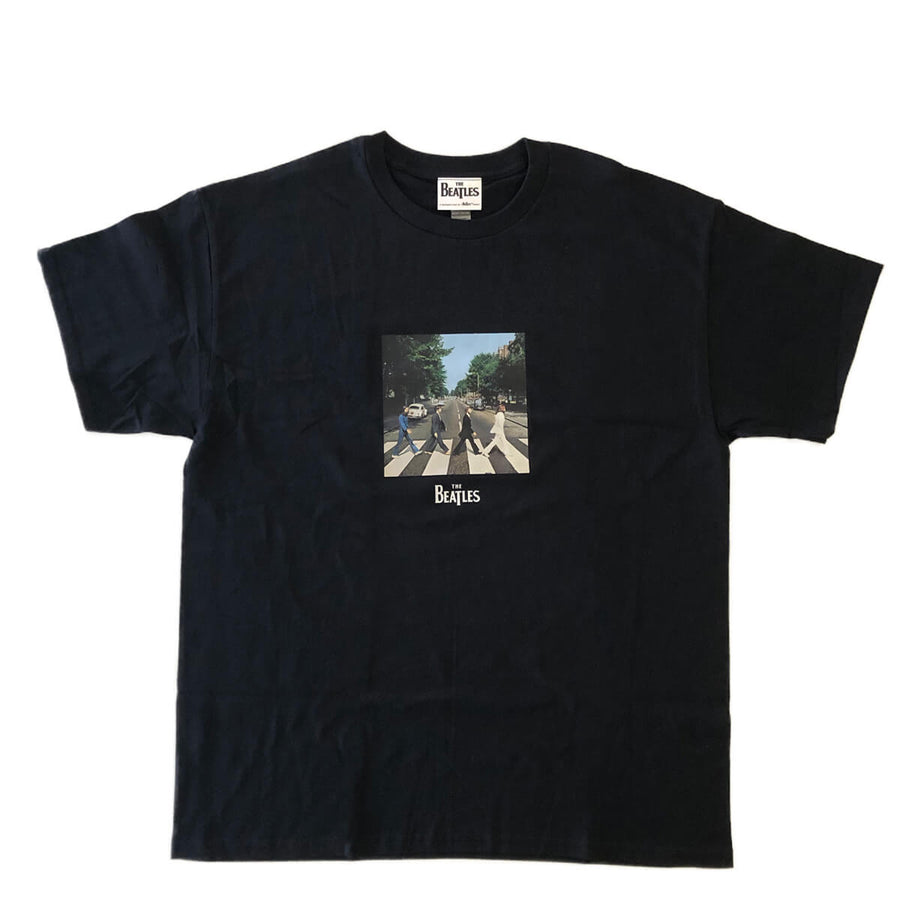 ビートルズ Tシャツ 「アビイ・ロード - 黒」 BEATLES 公式 グッズ