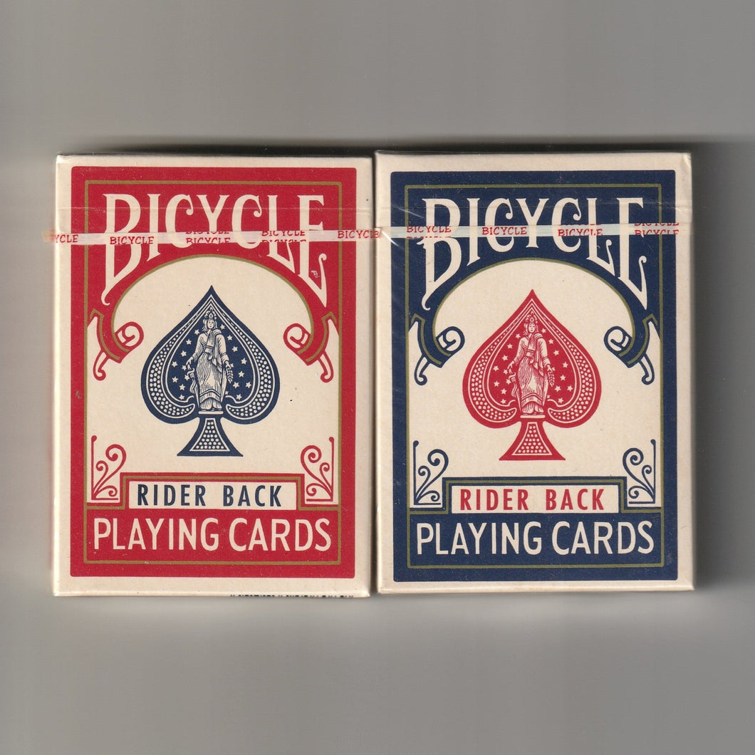 Vintage Bicycle Rider Back (Blue Seal) Playing Cards Set – The