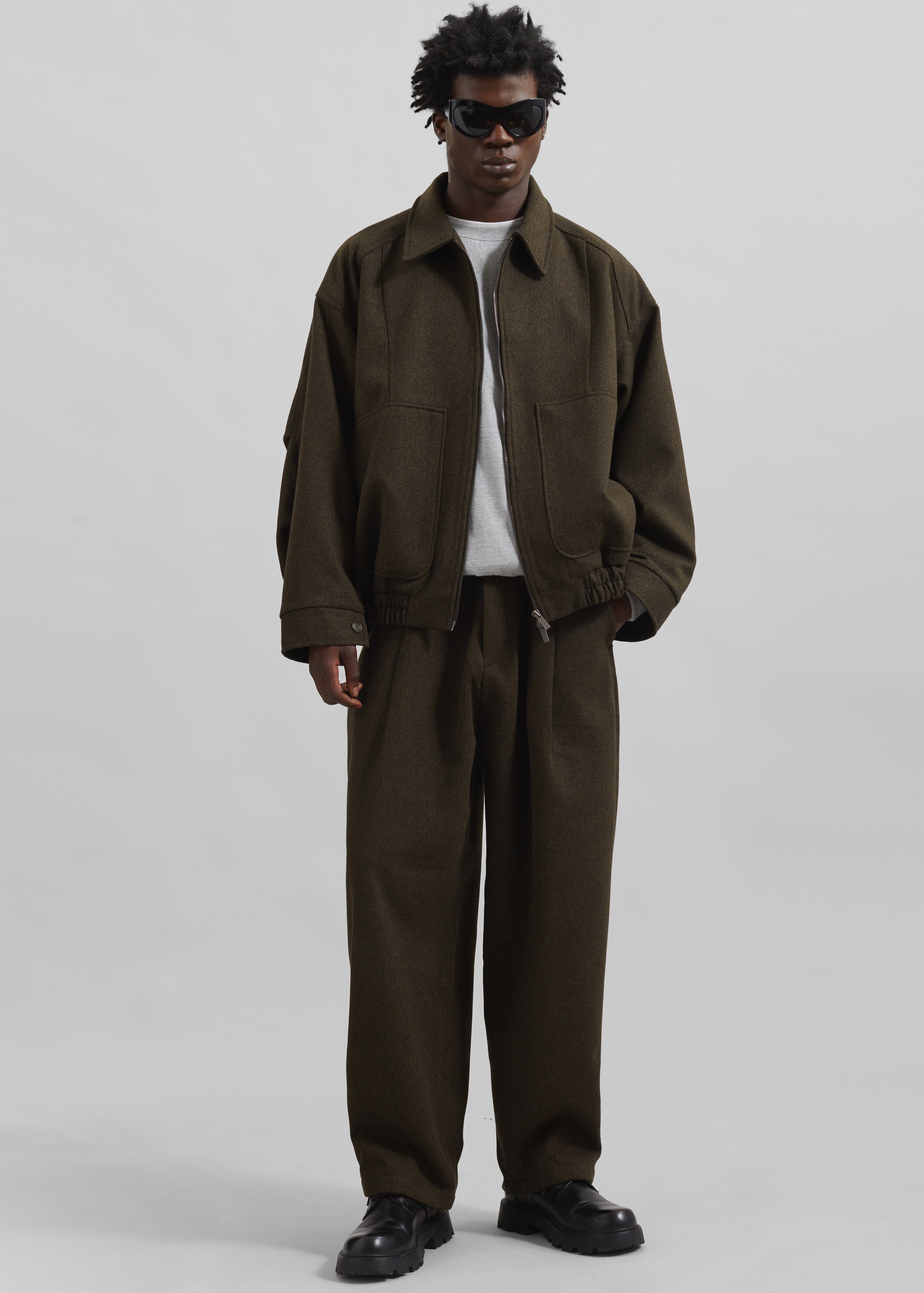 Felix Jacket - Dark Olive – The Frankie Shop