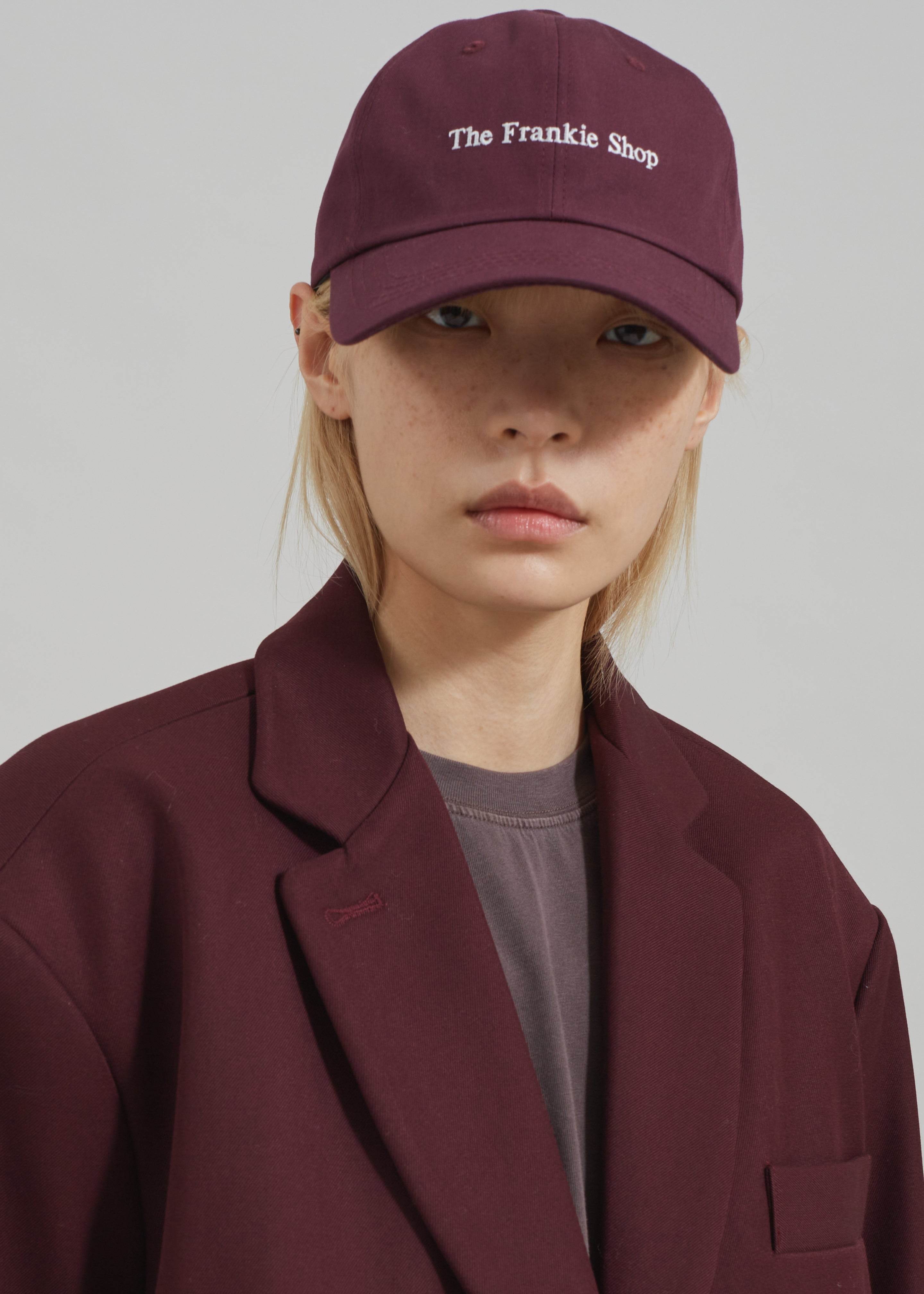 Frankie Baseball Cap - Burgundy – The Frankie Shop