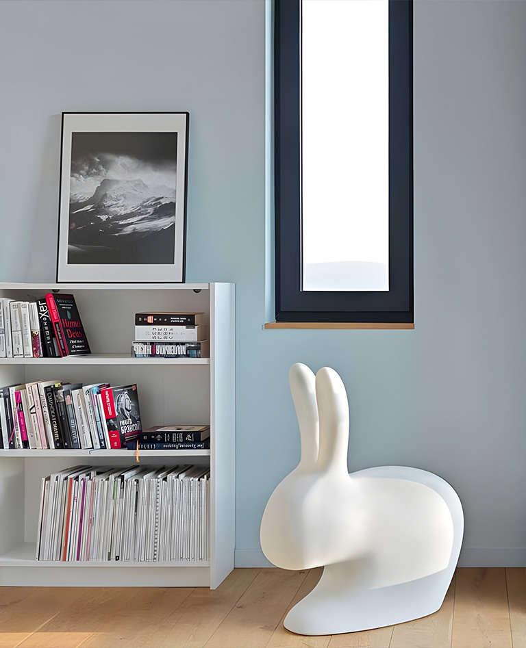 Qeeboo ラビットチェア ホワイト - QEEBOO | THÉM