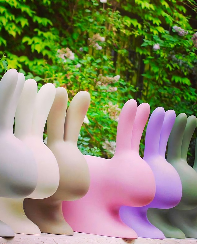 Qeeboo ラビットチェア ホワイト - QEEBOO | THÉM