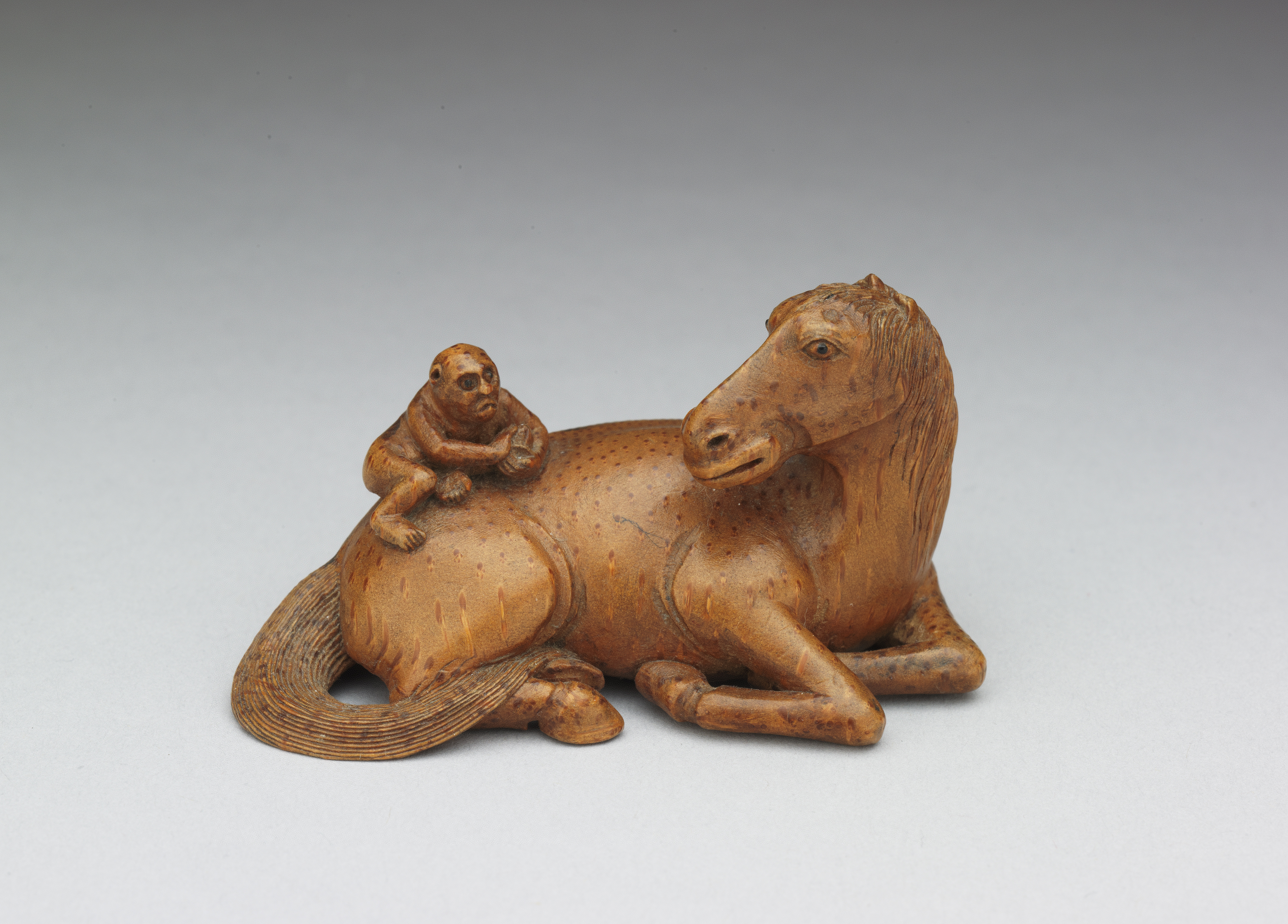 国立故宮博物院 3D文物鑑賞-3D文物-清 18世紀 竹根彫馬上封侯