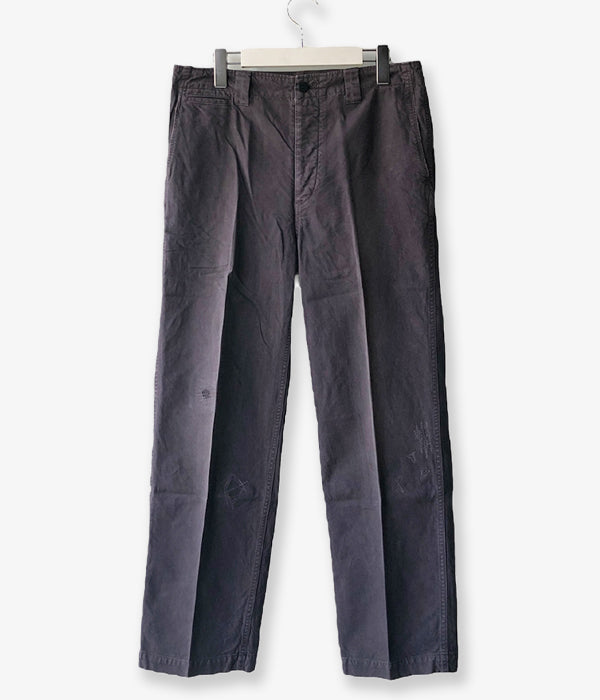 パンツ vlsvim EX WIDE CHINO PANTS CRASH(INDIGO2 WIDE CHINO PANTS