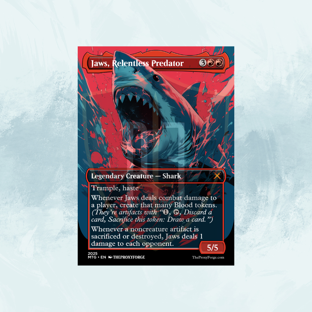 MTG Jaws, Relentless Predator ボーダーレスfoil