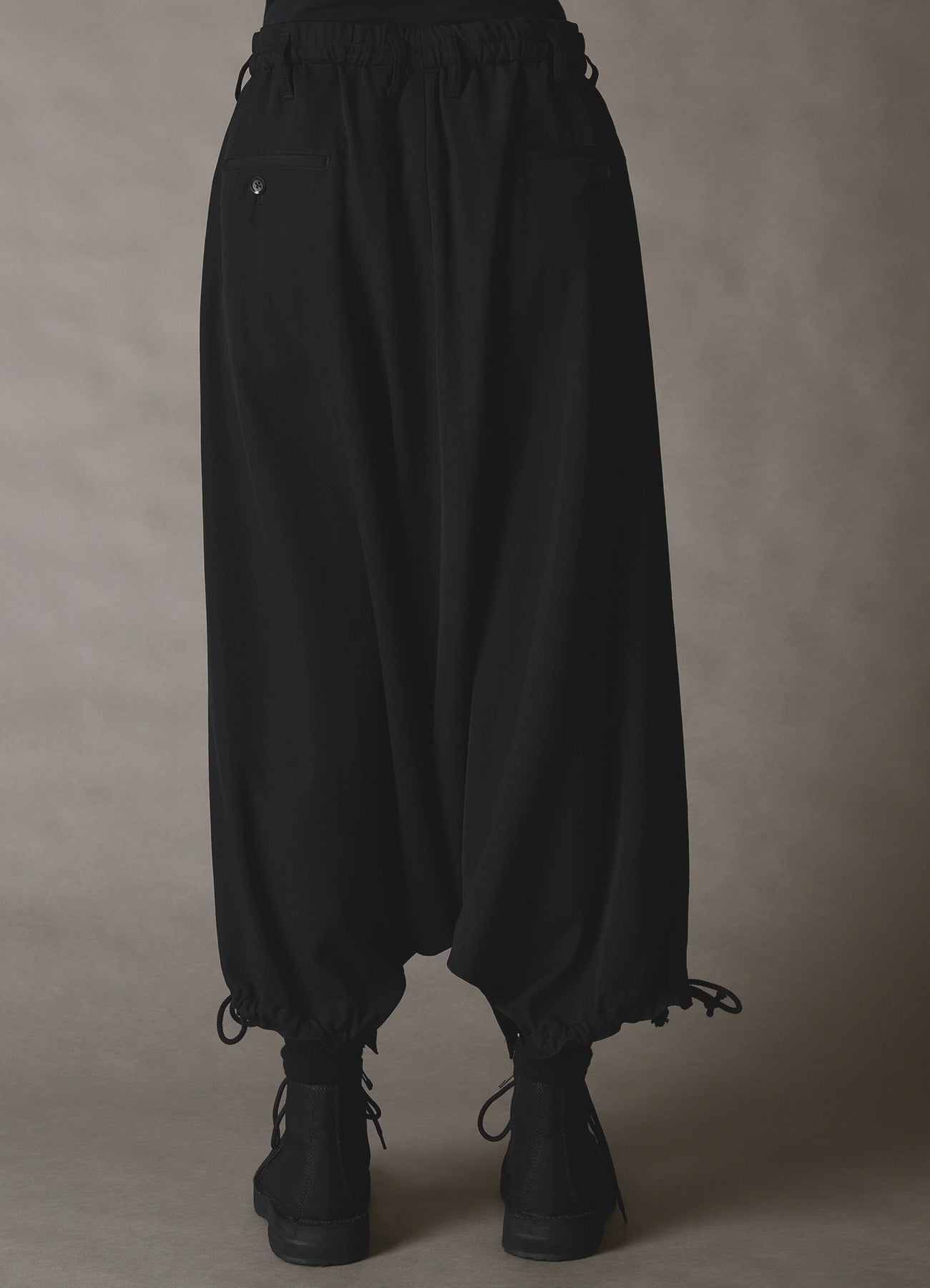 WOOL GABARDINE SAROUEL PANTS – THE SHOP YOHJI YAMAMOTO