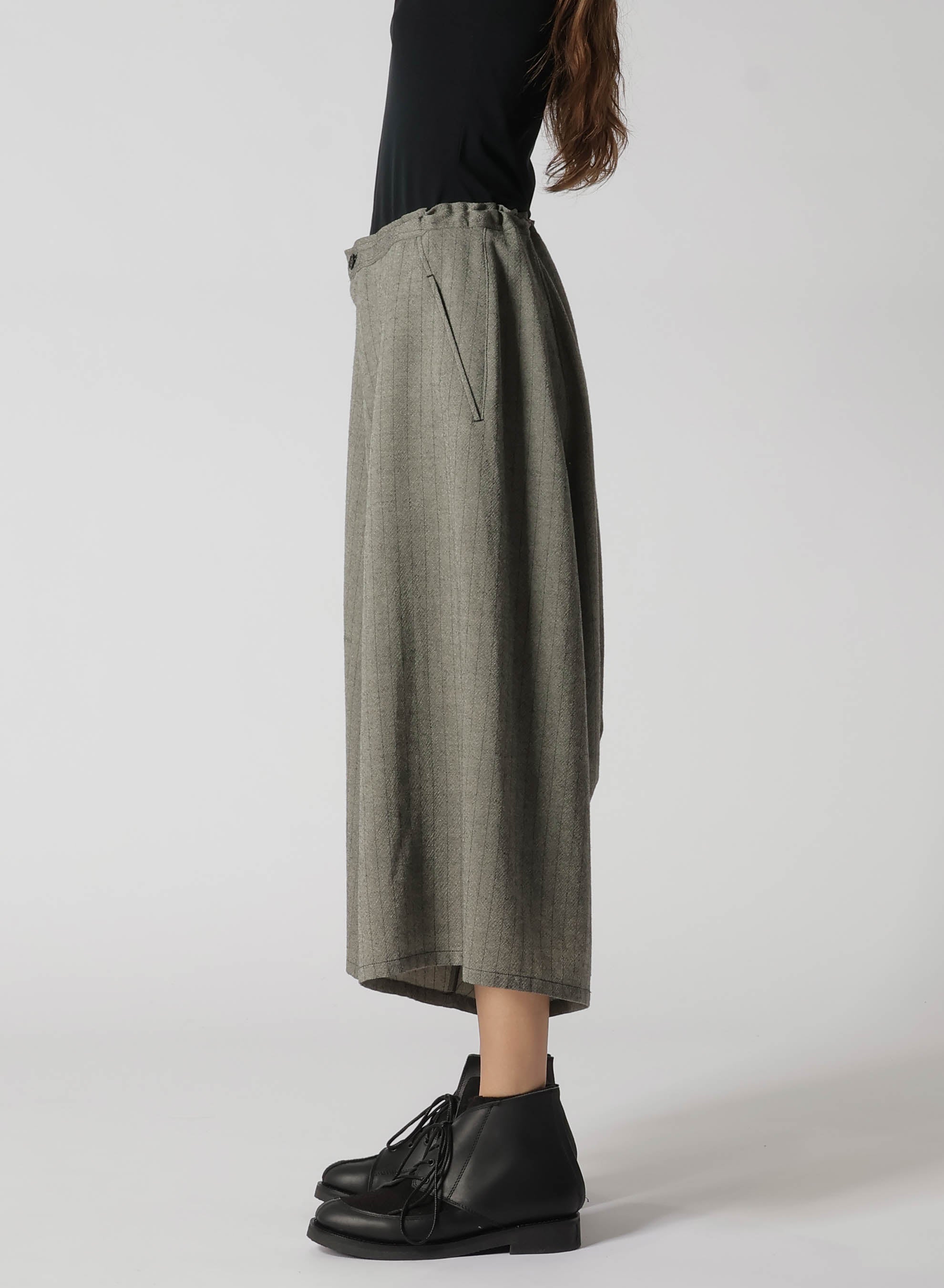 WOOL STRIPE SAROUEL PANTS – THE SHOP YOHJI YAMAMOTO
