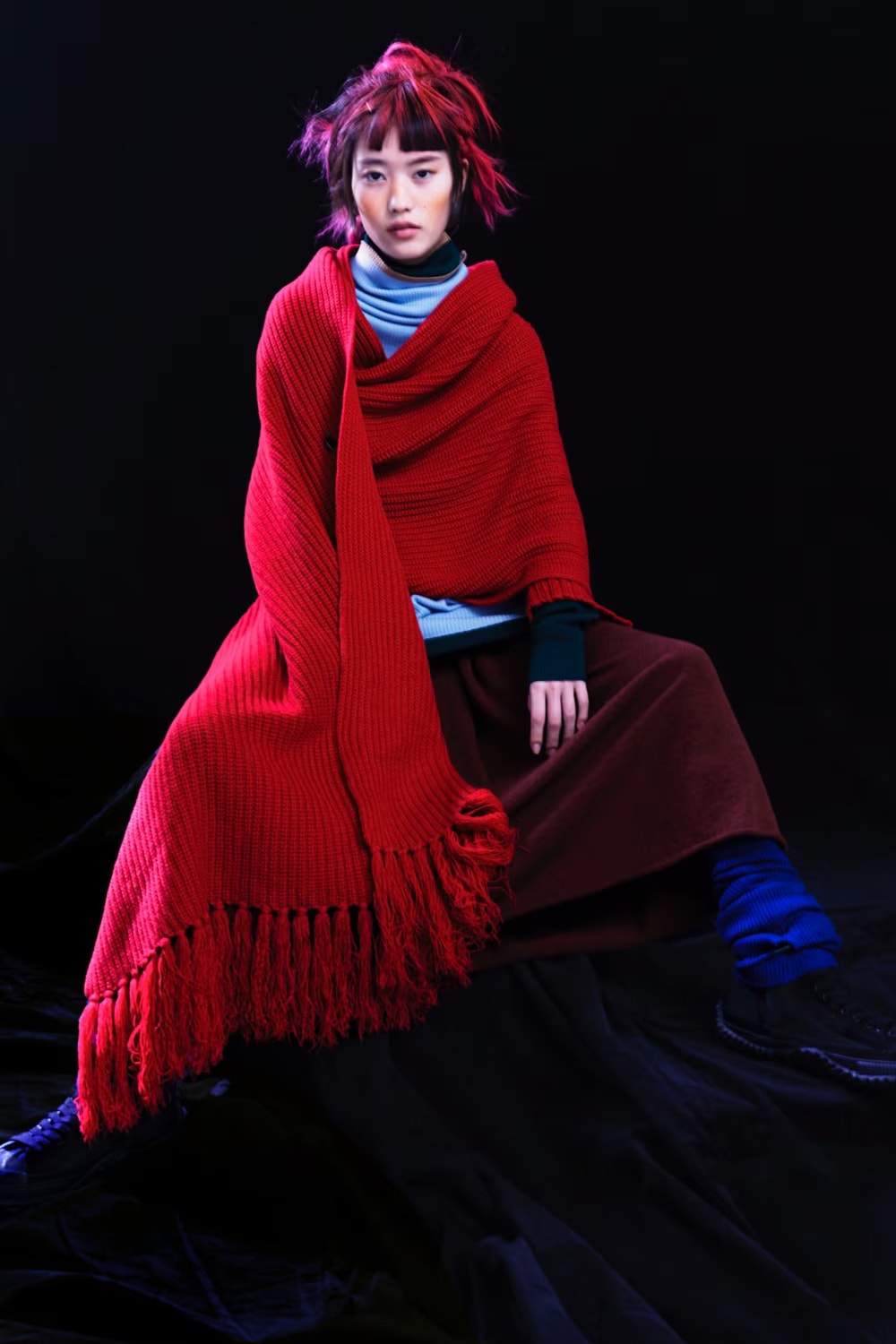 CANVAS/SMOOTH LEATHER/VELOR LOW CUT SNEAKER(22.5 Off White