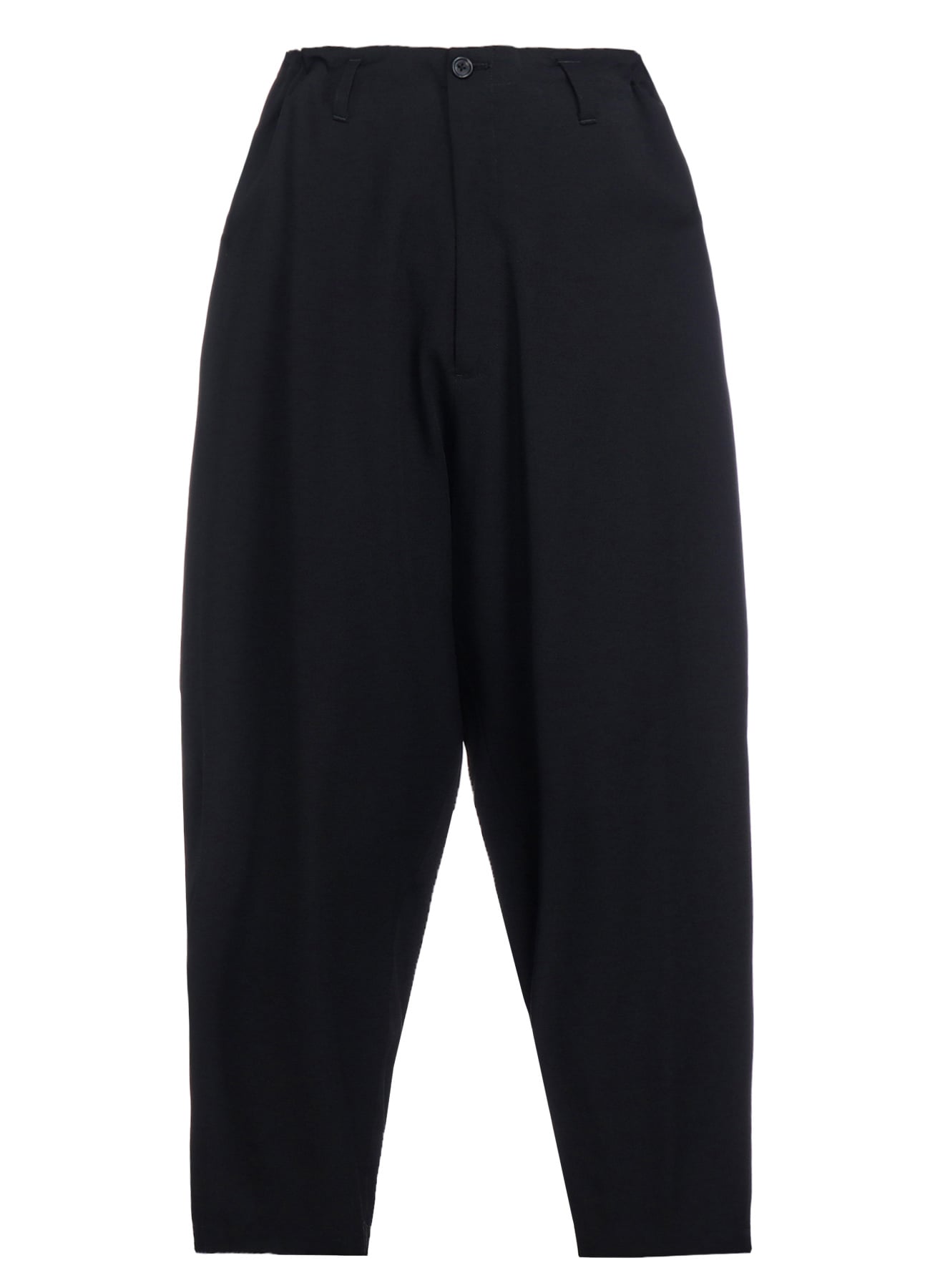 WOOL GABARDINE SIDE TUCK PANTS(S BLACK): Vintage 1.2｜THE SHOP