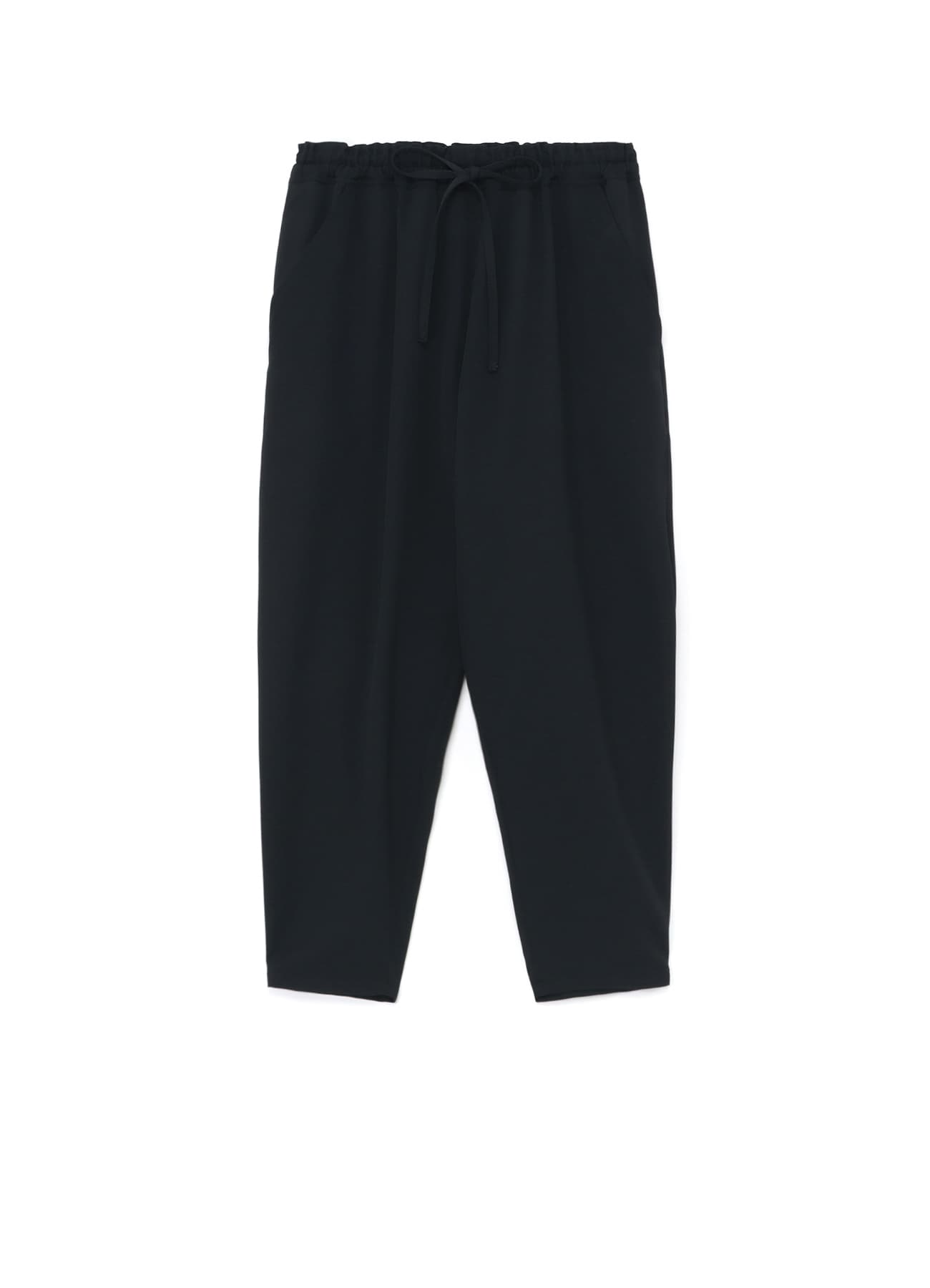 WOOL GABARDINE ELASTIC WAIST PANTS(S Black): LIMI feu｜THE SHOP