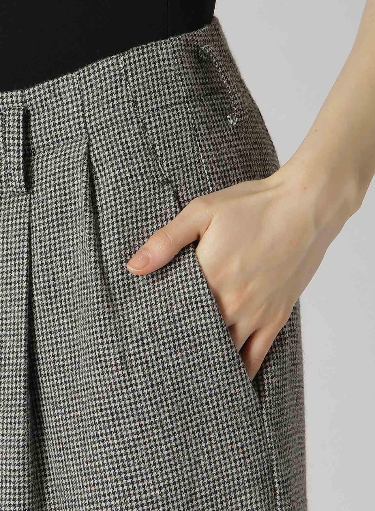 Y's WOOL FLANNEL SKIRT-PANTS