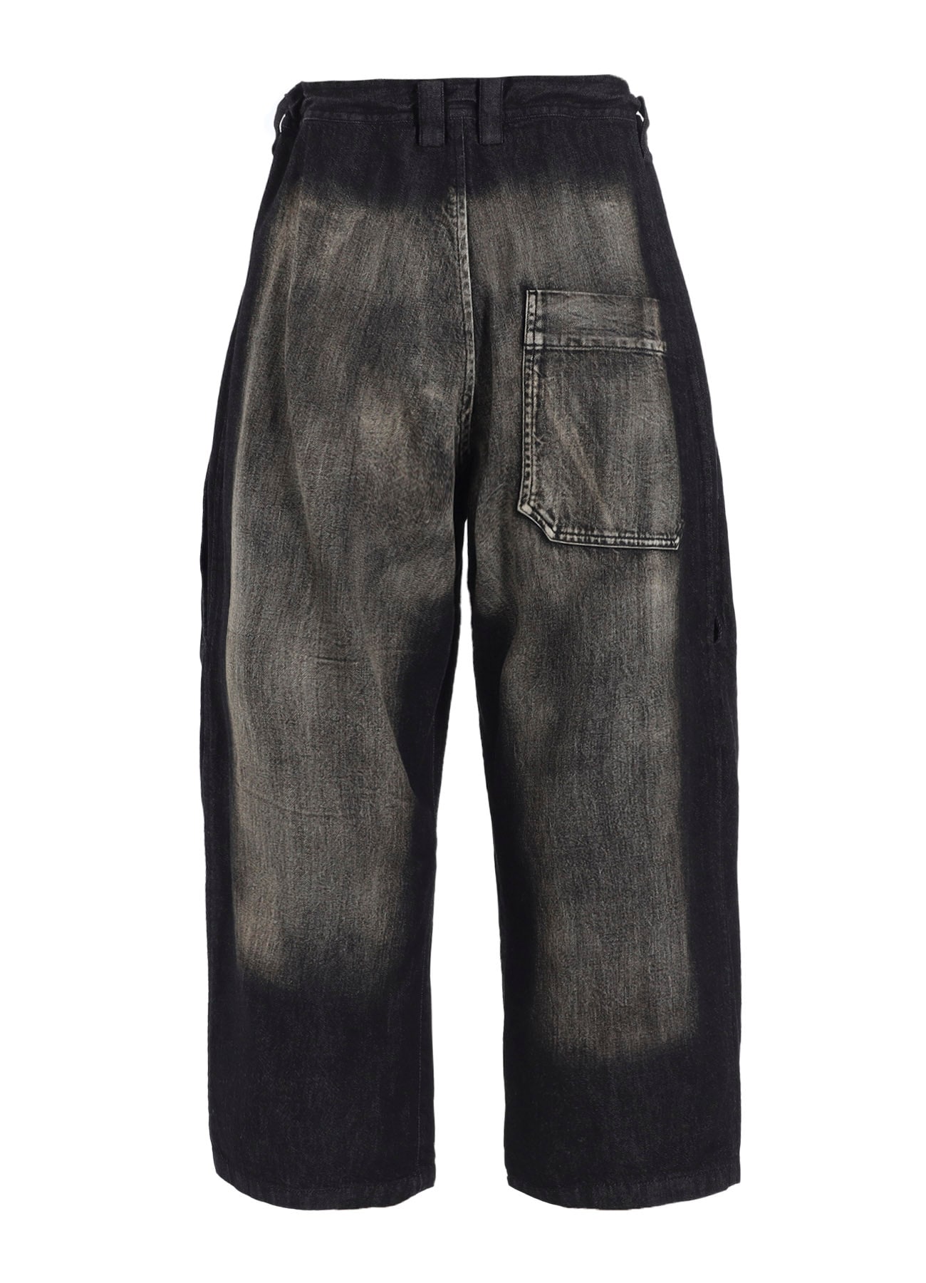 SPOTTED DENIM FRONT BIG POCKET PANTS(XS Black): Y's｜THE SHOP
