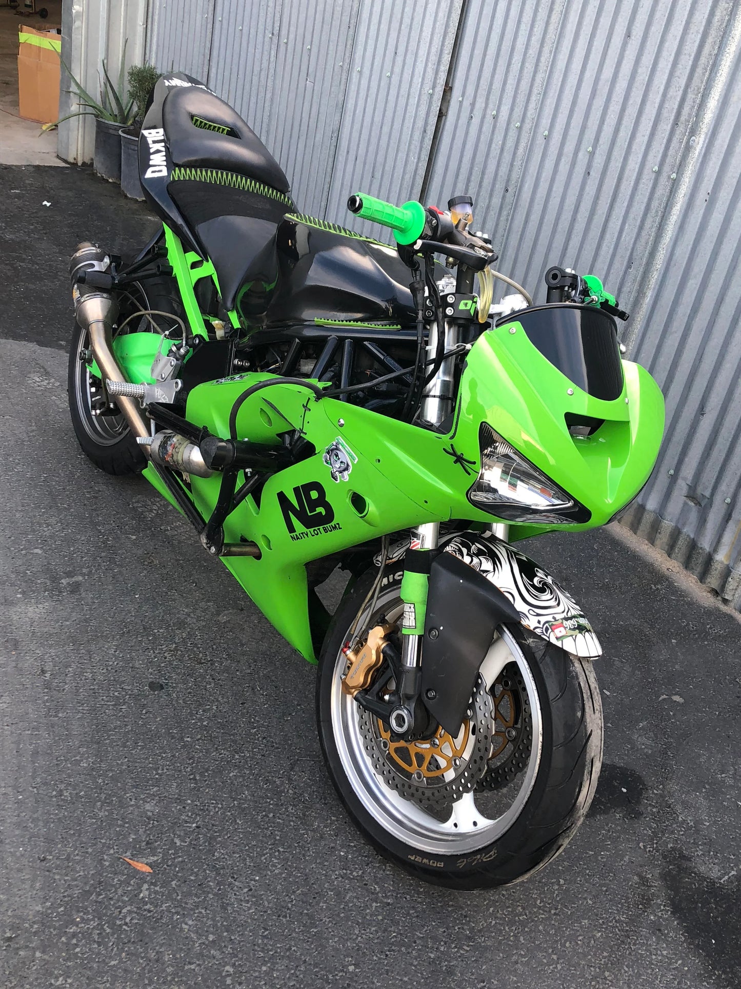 03-04 Kawasaki ZX6 Half Frame - Badass Industries – The Sic Shop LLC
