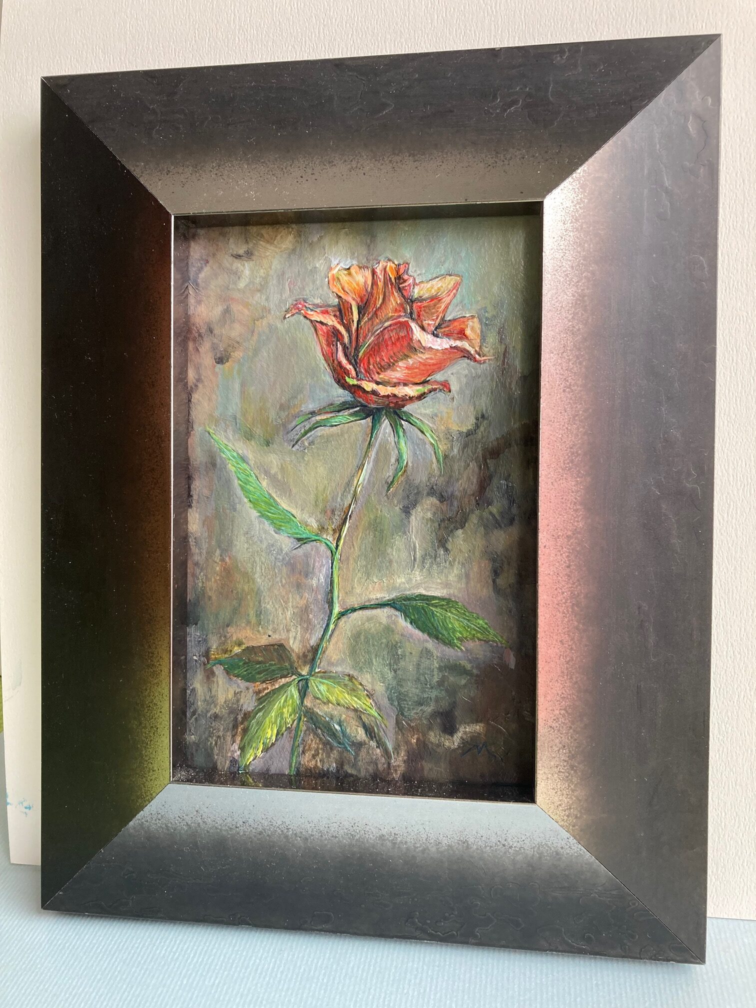 一輪の薔薇(rose) | Gens art ｜インテリア絵画 アートの専門通販