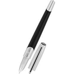 ST Dupont Defi Millennium Fountain Pen- Matte Black - Gunmetal Trim