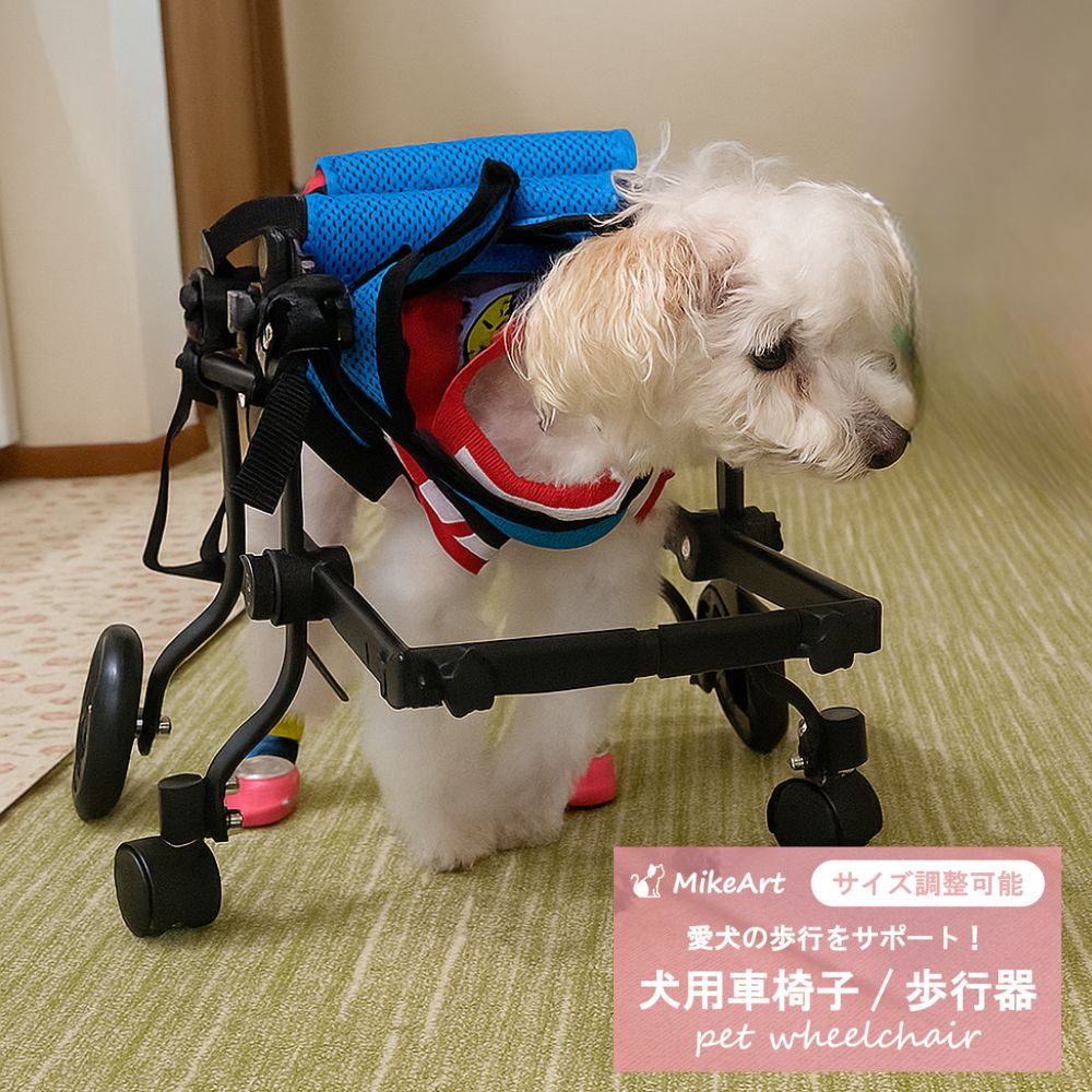 Jifocelt 犬 車椅子 フルサポート犬用車椅子 4/2 輪、 大型・中型