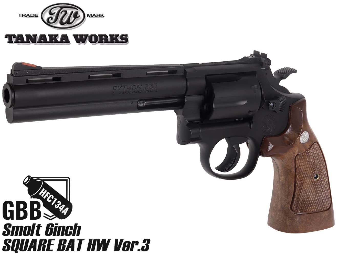 楽天市場】タナカワークス S&W M19 4inch コンバットマグナム HW Ver.3
