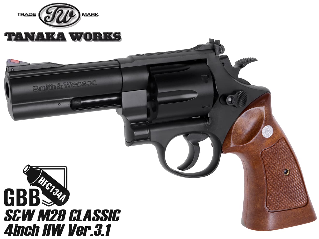 楽天市場】タナカワークス S&W M19 4inch コンバットマグナム HW Ver.3