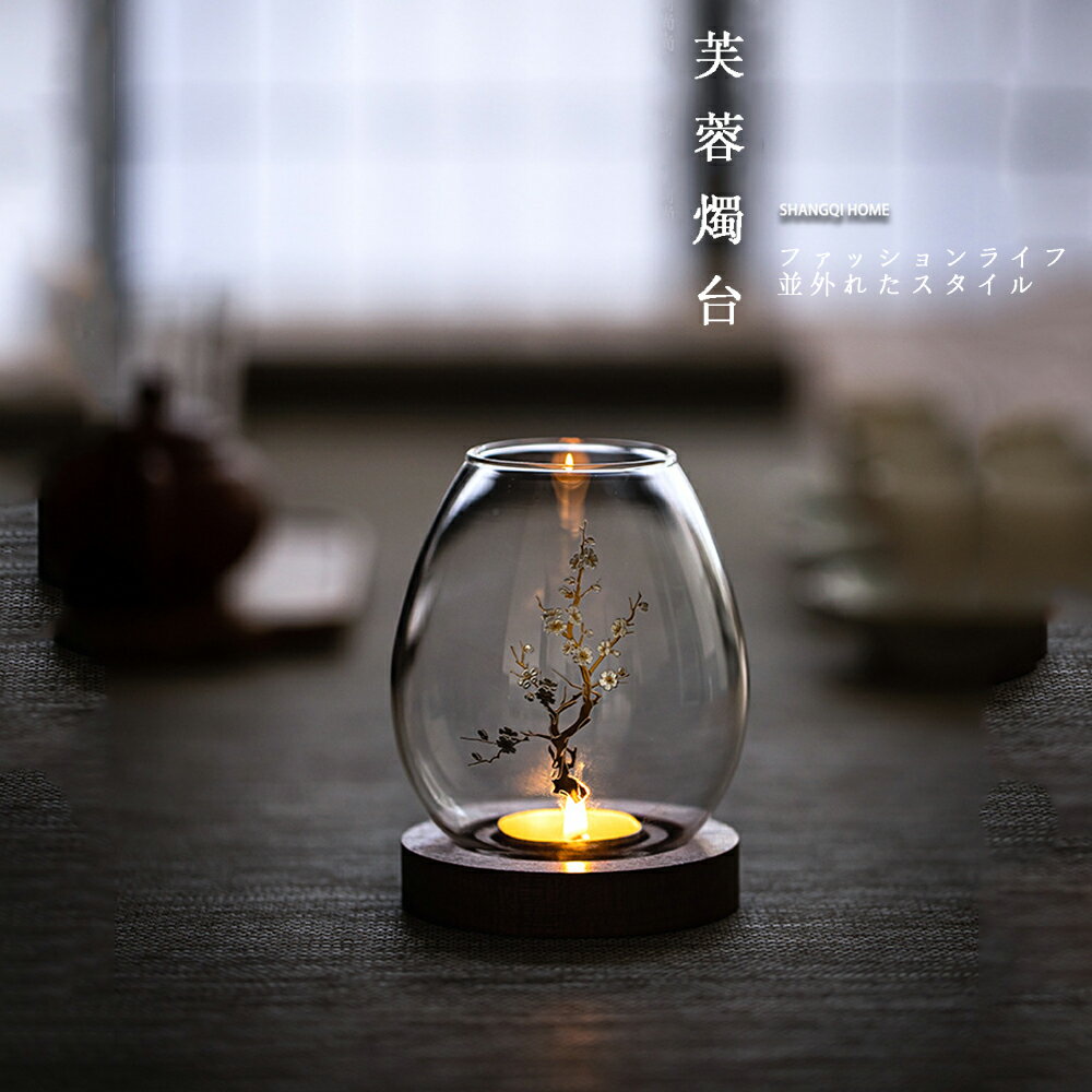 フランスアンティーク マーキュリーガラス 燭台 キャンドルホルダー 2