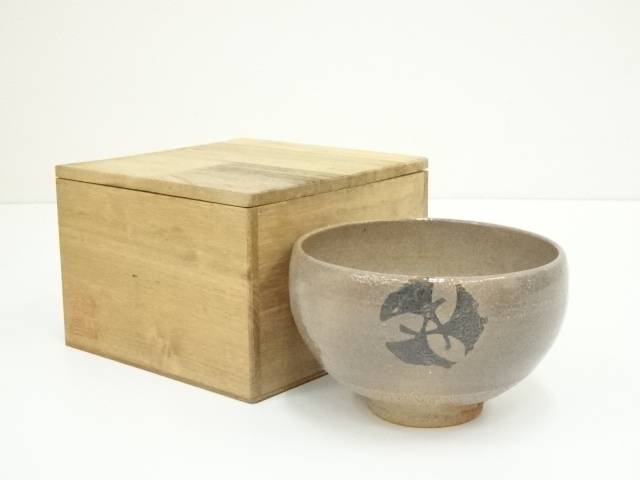 鏡山窯 井上東也作 朝鮮唐津耳付花入 未使用家庭の