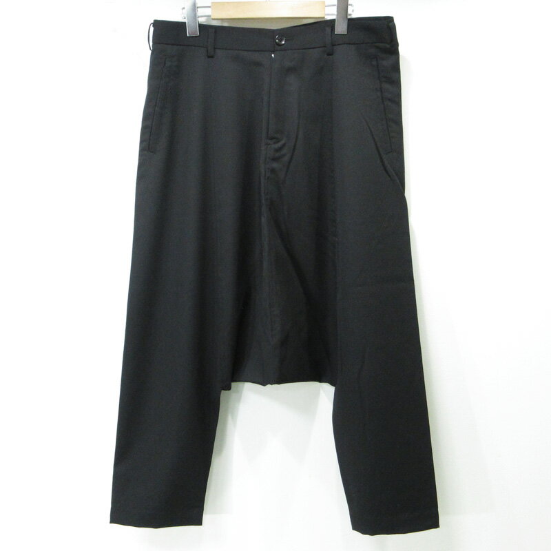 コムデギャルソン オムプリュス ブロックチェック ポリ縮絨 サルエル