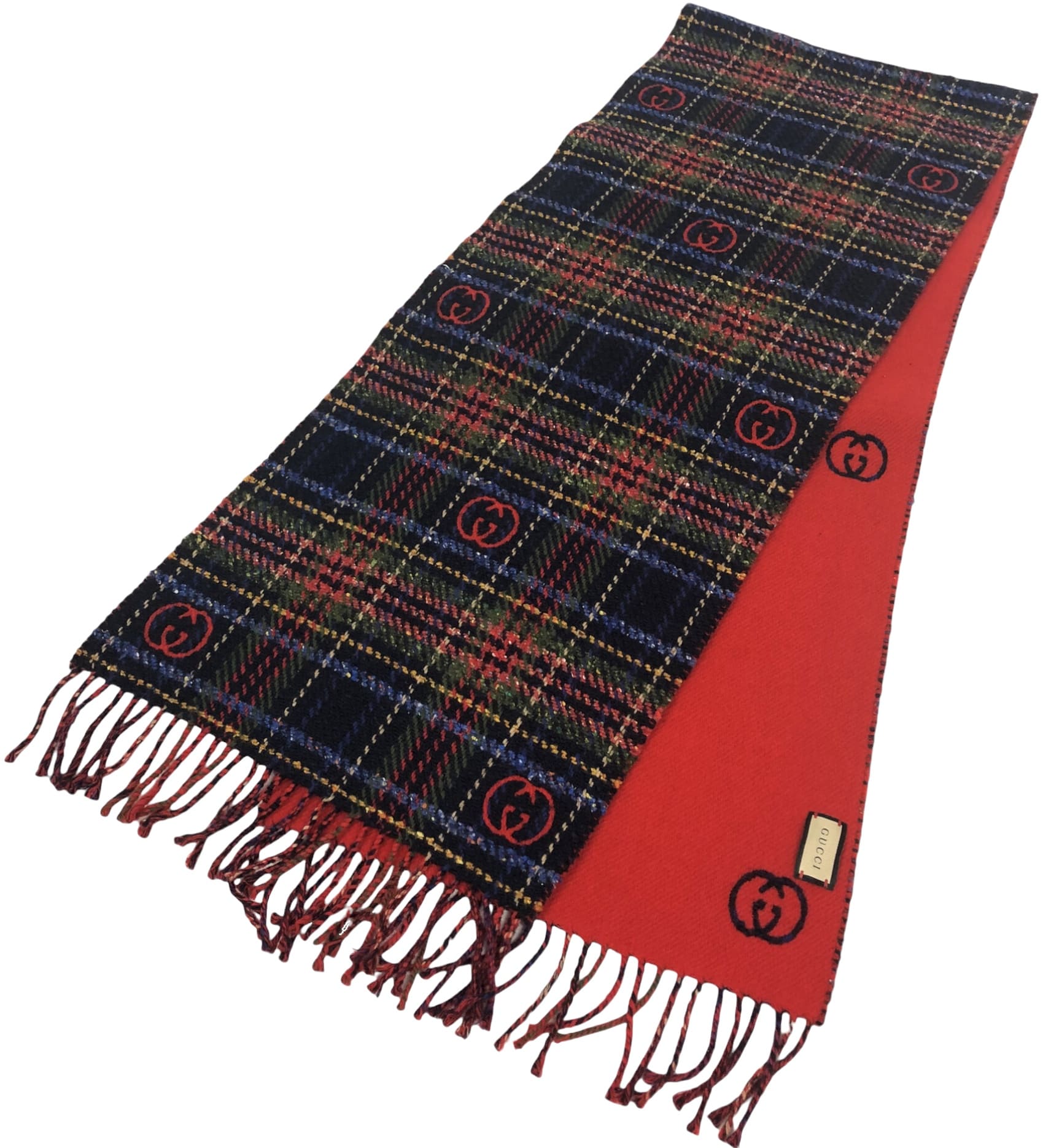 楽天市場】マフラー チェック（ブランドグッチ）の通販