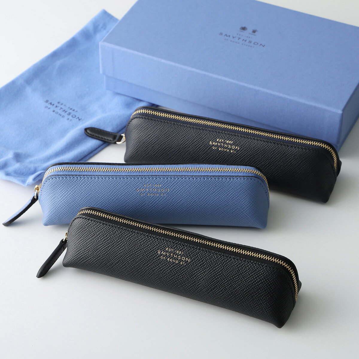 SMYTHSON ペンシルケース LUDLOW ブラック ペンケース 筆箱 SMYTHSON