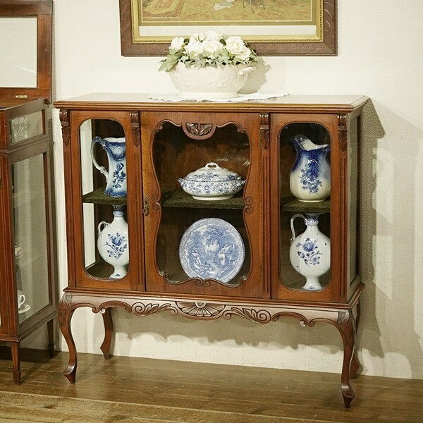 浅*郎様 L3612-91 英国アンティーク マホガニー サイドボード 飾り棚