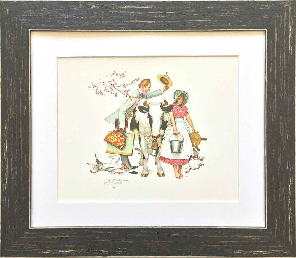 額装品/Missing Tooth/ノーマン ロックウェル/インテリア/ポスター