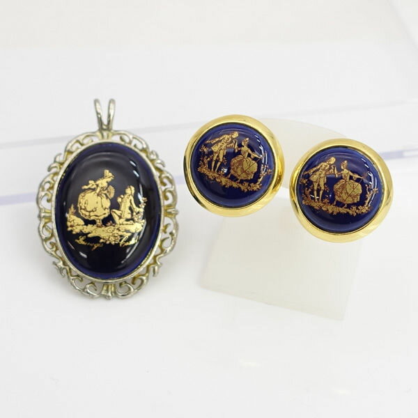 Limoges castel - Etsy 日本 Limoges Castel ネックレスウォッチ