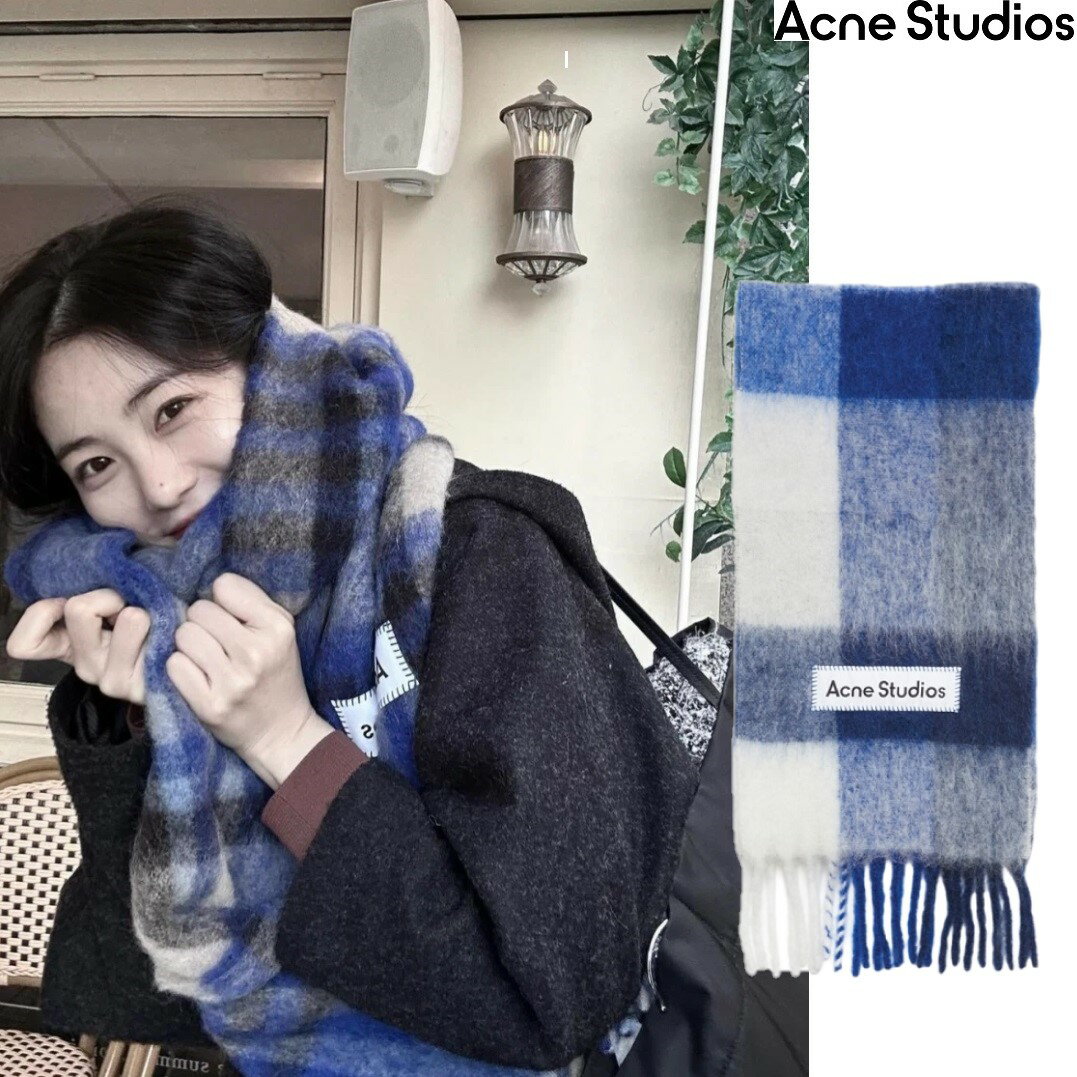 楽天市場】acne studios（カラーブルー）（マフラー・スカーフ｜バッグ