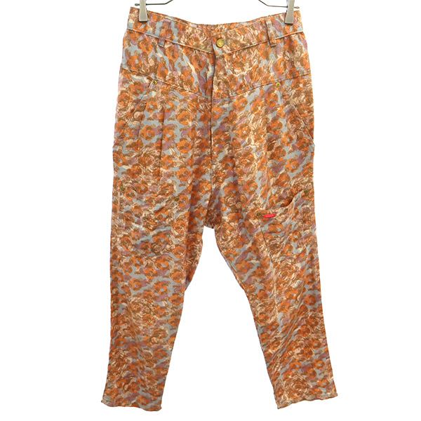 希少珍品 試着のみmercibeaucoup WOOLサルエルパンツ 革パッチ 希少