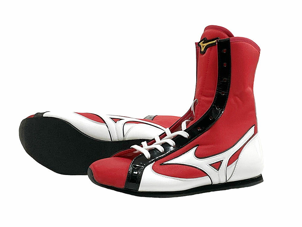 Mizuno】ボクシングシューズ レッド ハイカット オーダーモデル 希少