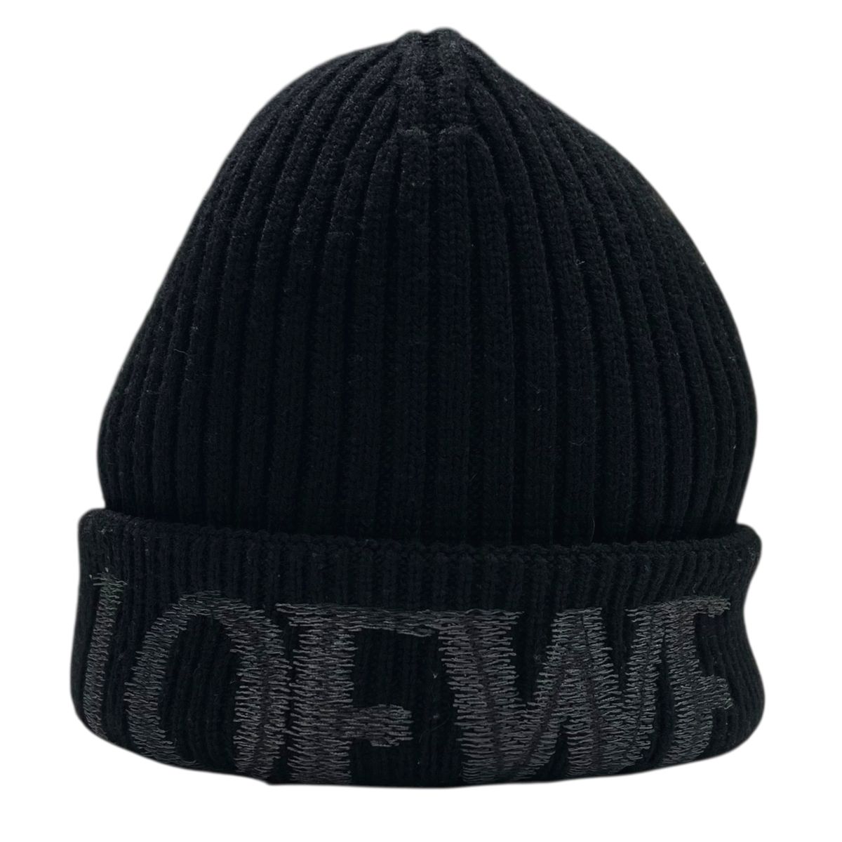 新品LOEWE ロゴステッチ ブラック ニット帽 ショッパー付き プレゼント