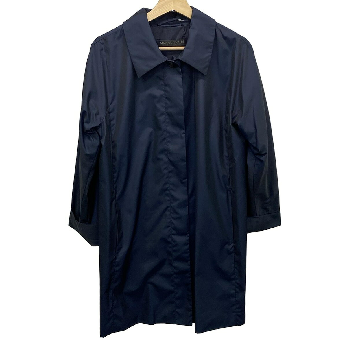 未使用級 マリナリナルディ ステンカラーコート リバーシブル クチート