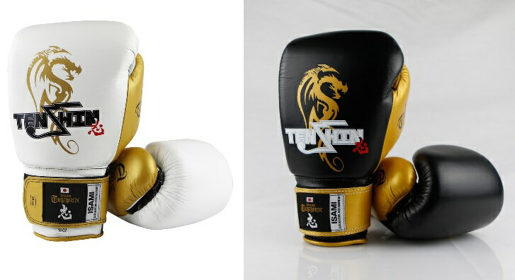 TENSHiN ボクシンググローブ 10oz 黒金 那須川天心 グローブ イサミ