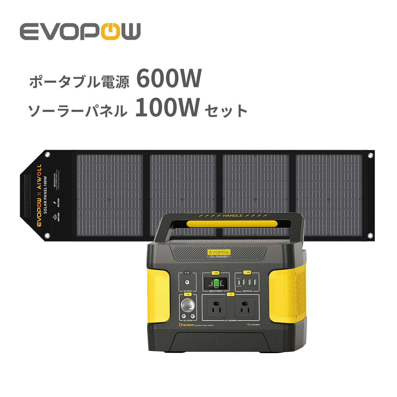 新品未使用】ソーラーパネル 折り畳み 100W アウトドア キャンプ